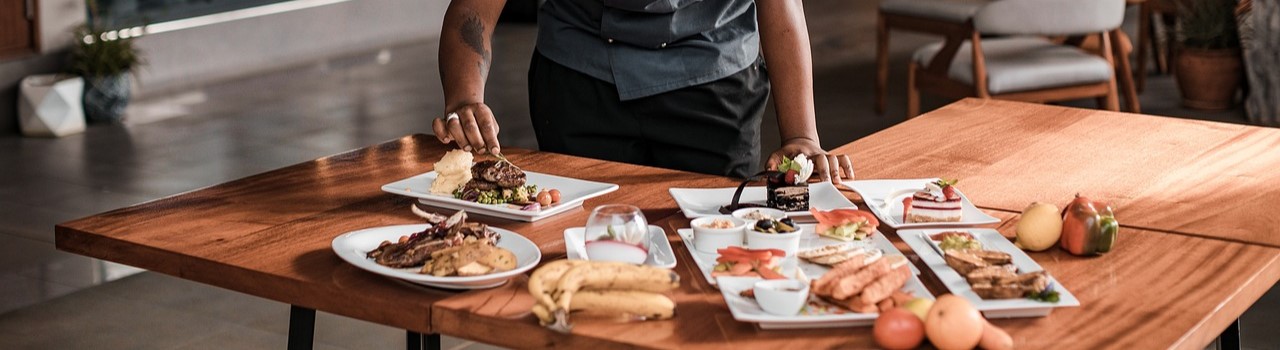 chef plating food